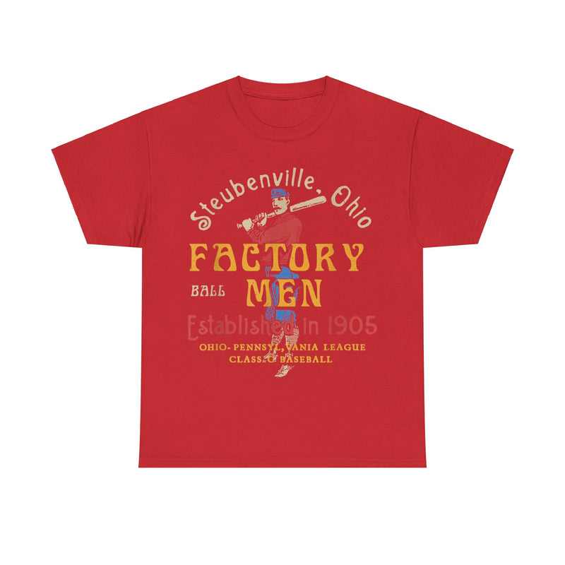 Load image into Gallery viewer, Steubenville Ohio Factory Men Nostalgic Retro Baseball Team T-shirt