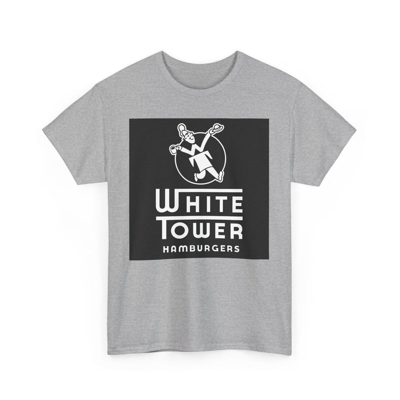 Load image into Gallery viewer, White Tower Hamburgers Logo Restaurant Chain T-Shirt