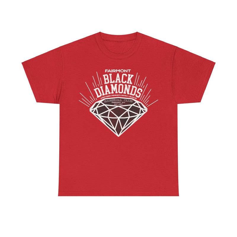 Load image into Gallery viewer, Fairmont Black Diamonds Nostalgic Retro Baseball Team T-shirt
