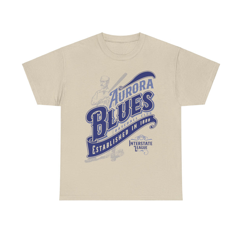 Load image into Gallery viewer, Aurora Blues Est 1888 Illinois Baseball T-shirt