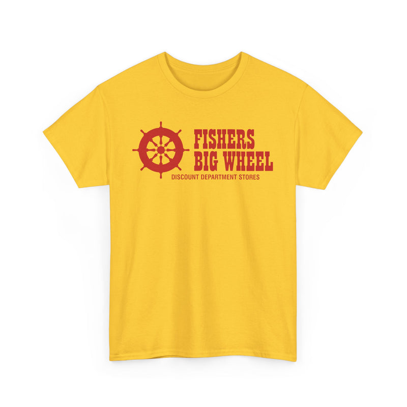 Load image into Gallery viewer, Fishers Big Wheel Discount Department Stores Ship Logo T-Shirt