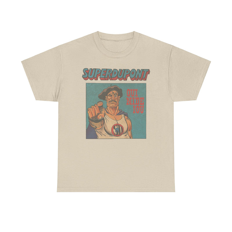 Load image into Gallery viewer, Superdupont 1972 France Superhero Comic Strip T-shirt