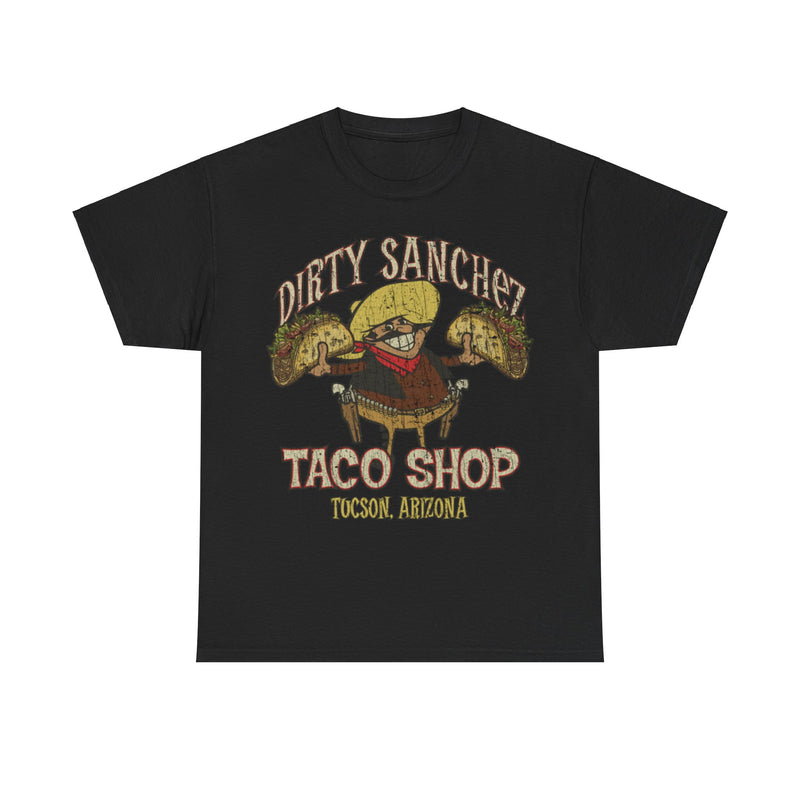 Load image into Gallery viewer, Dirty Sanchez Taco Shop 1982 Restaurant Distressed Print T-shirt