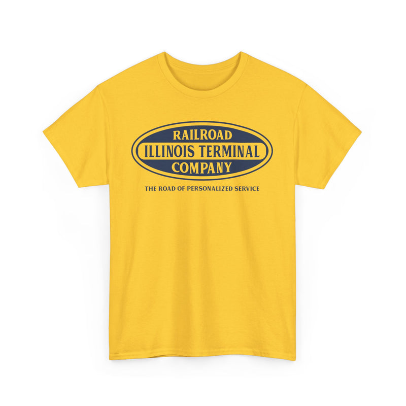 Load image into Gallery viewer, Illinois Terminal Personalized Service Railroad Logo Train T-Shirt