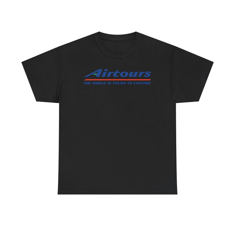 Load image into Gallery viewer, Airtours The World Is Yours To Explore Vintage Charter Airline Logo T-shirt