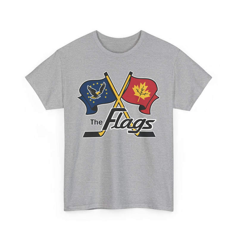 Load image into Gallery viewer, Port Huron Flags 1962-1981 Michigan Hockey T-shirt