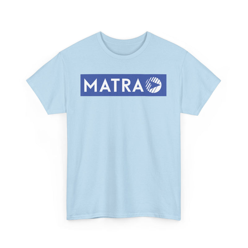 Load image into Gallery viewer, Matra French Racing Team Blue Logo Motorsport Company T-shirt