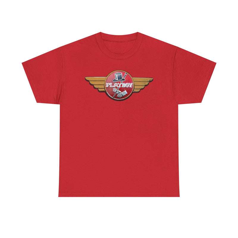 Load image into Gallery viewer, Playboy Golden Wings Classic Top Hat Emblem Rare Car T-shirt