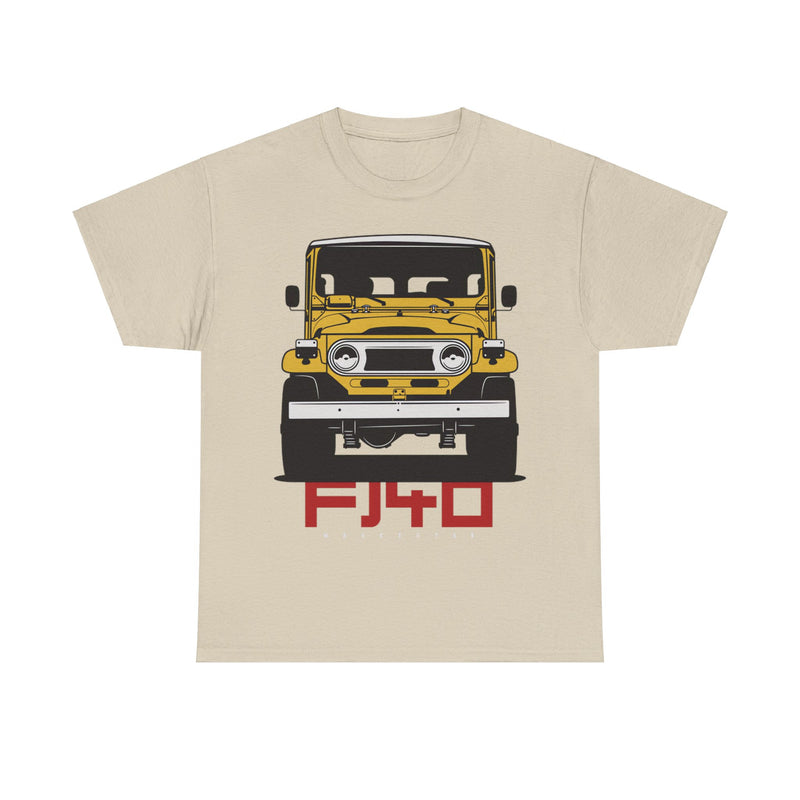 Load image into Gallery viewer, Toyota Land Cruiser FJ40 Yellow Car Double-sided T-shirt