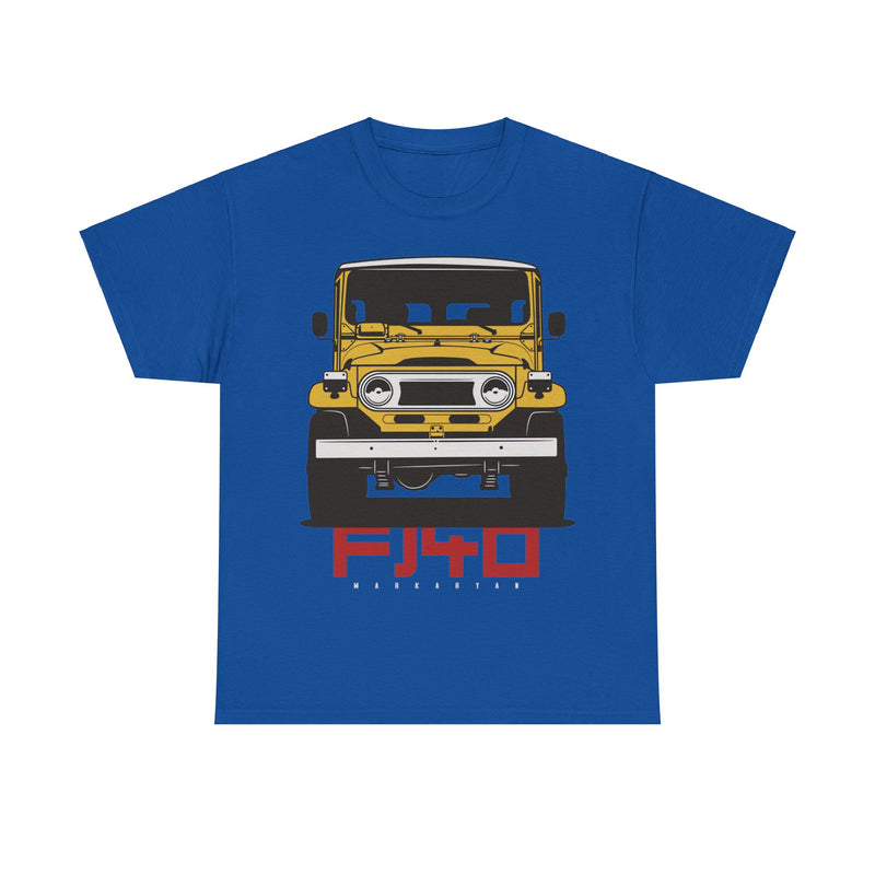 Load image into Gallery viewer, Toyota Land Cruiser FJ40 Yellow Car Single-sided T-shirt