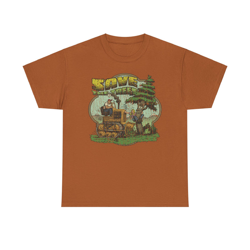 Load image into Gallery viewer, Save The Trees 1973 Chipko Environmentalist Political Movement Cartoon T-shirt