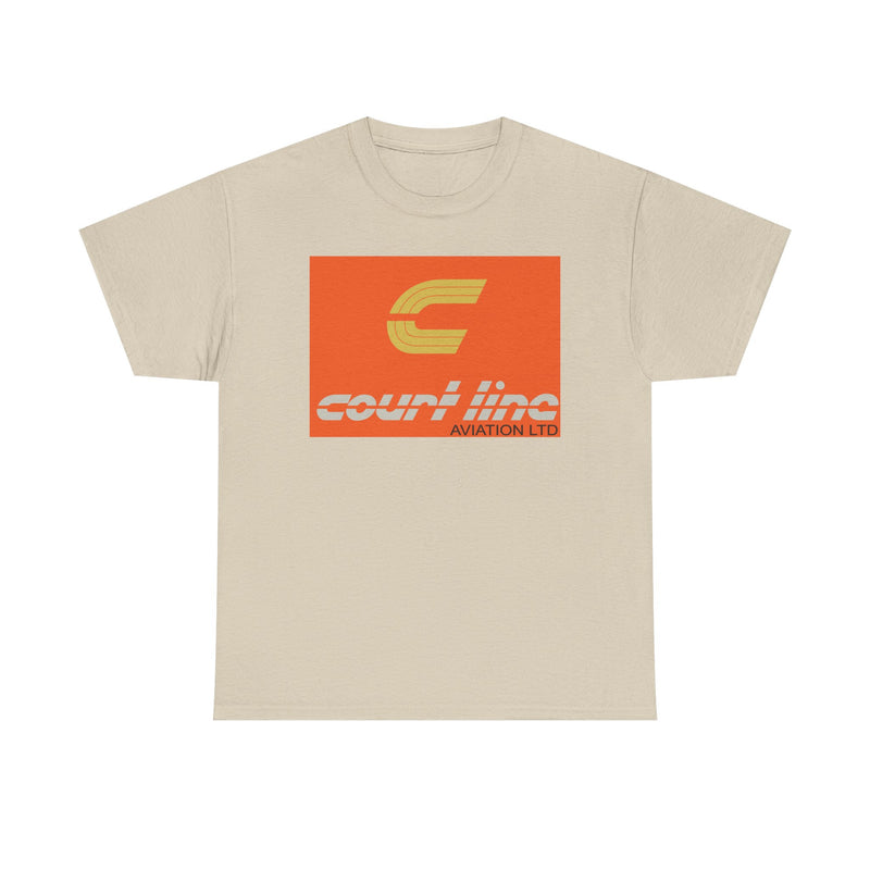 Load image into Gallery viewer, Court Line Aviation Ltd Vintage British Airline Logo Retro Travel T-shirt