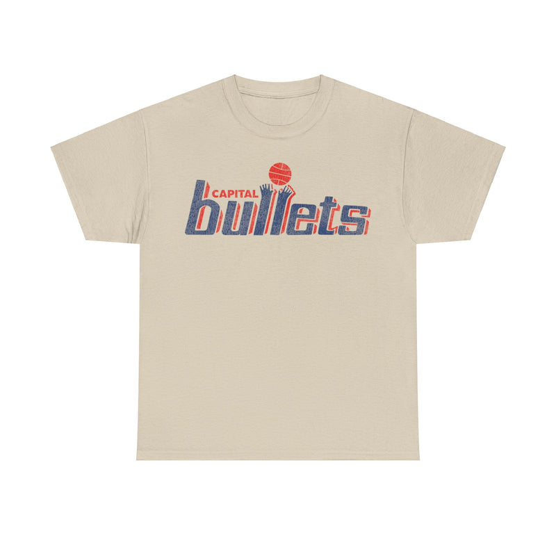 Load image into Gallery viewer, Capital Bullets Basketball Team Nostalgic Retro Logo T-shirt