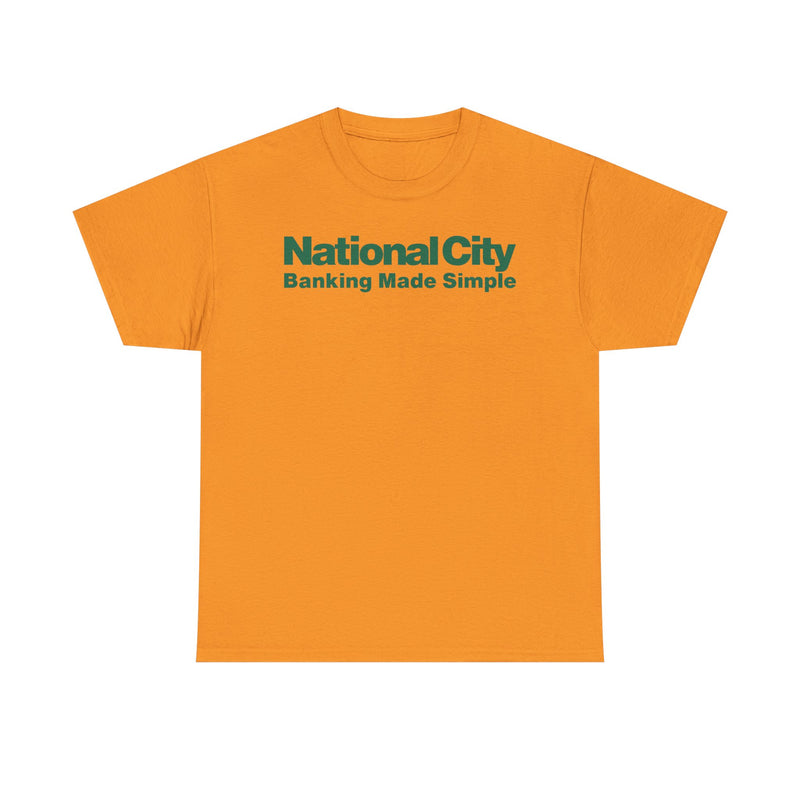 Load image into Gallery viewer, National City Banking Made Simple Financial Logo Bank Ohio T-Shirt