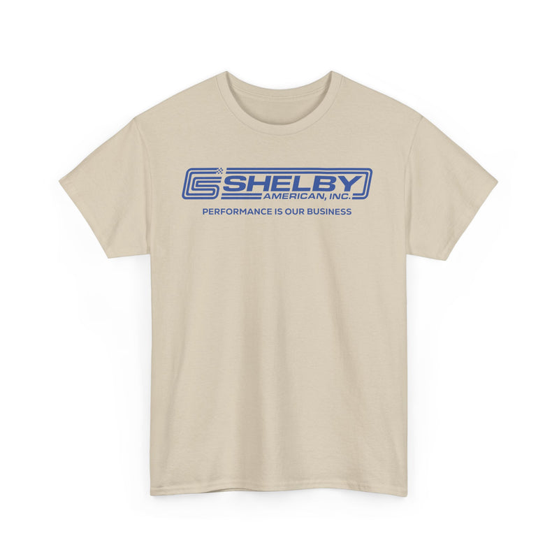 Load image into Gallery viewer, Shelby American Inc Performance Is Our Business Cobra Logo T-shirt