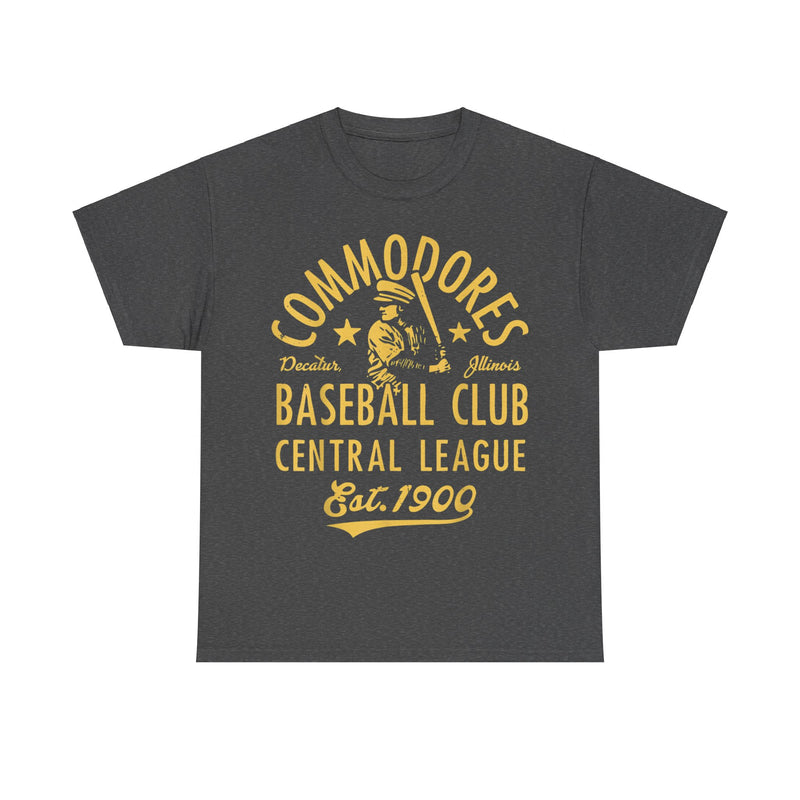 Load image into Gallery viewer, Decatur Commodores Est 1900 Illinois Baseball T-shirt