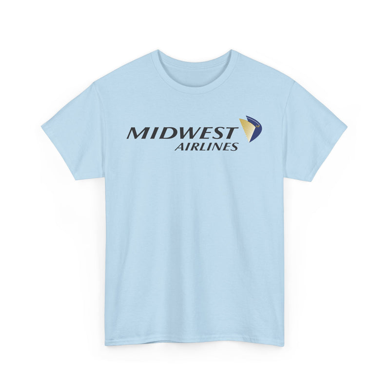 Load image into Gallery viewer, Midwest Airlines Classic Black Yellow Logo Aviation History Collectible T-shirt