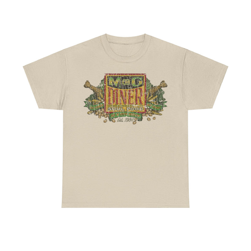 Load image into Gallery viewer, M&G Diner Soul Food 1964 Restaurant Distressed Print T-shirt