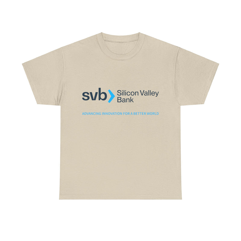 Load image into Gallery viewer, SVB Silicon Valley Bank Logo T-Shirt Advancing Innovation For a Better World