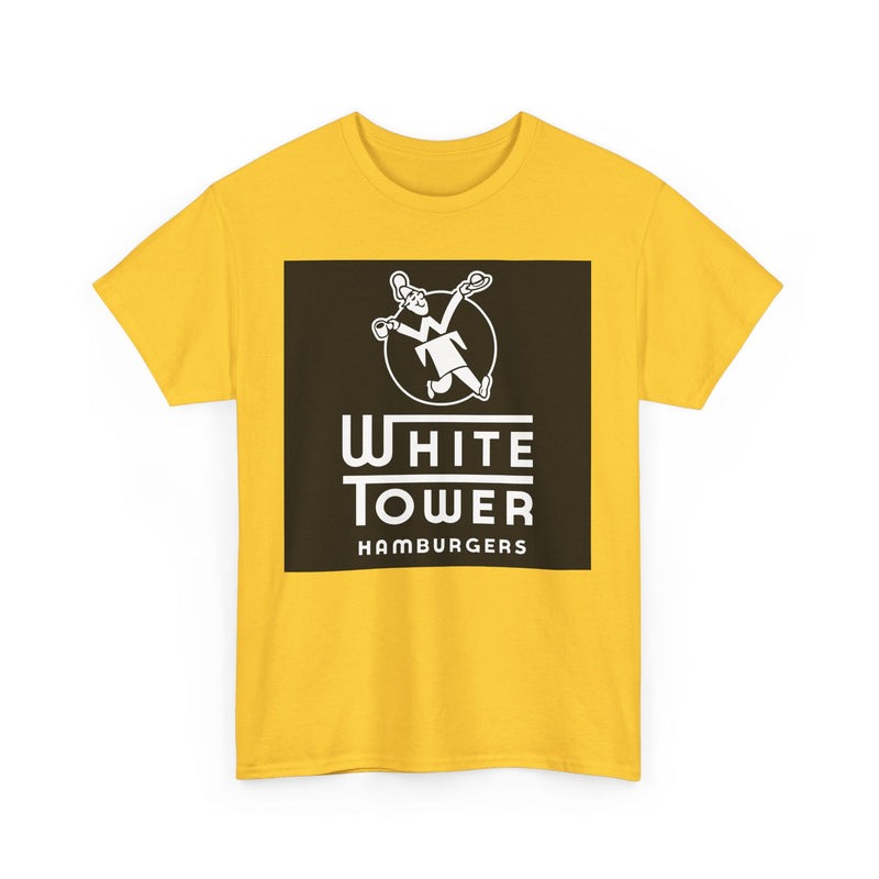 Load image into Gallery viewer, White Tower Hamburgers Logo Restaurant Chain T-Shirt