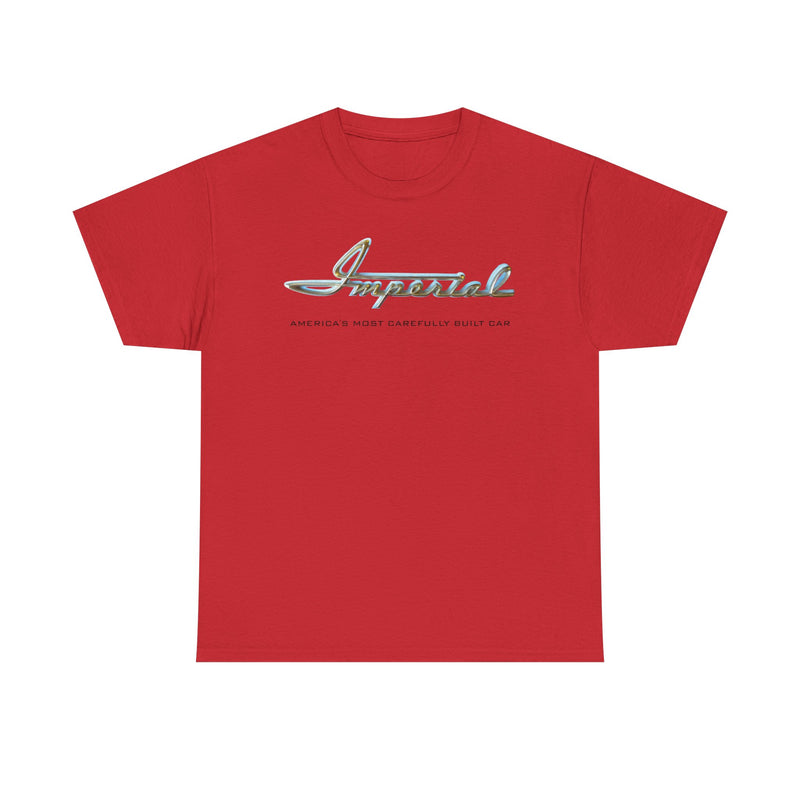 Load image into Gallery viewer, Imperial America's Most Carefully Built Car Chrome Script T-shirt