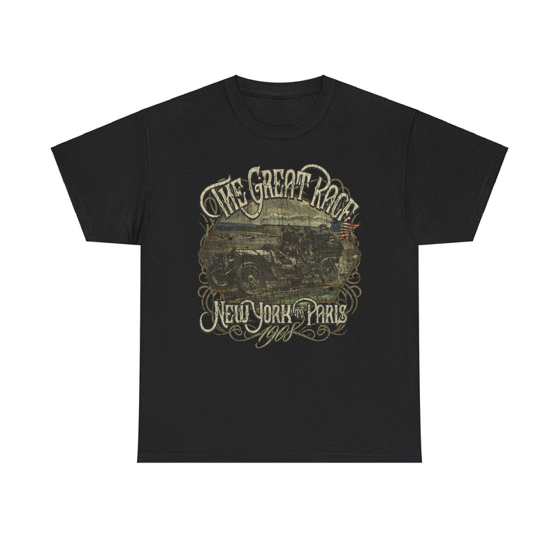 Load image into Gallery viewer, The Great Race 1908 New York to Paris Auto Competition T-shirt