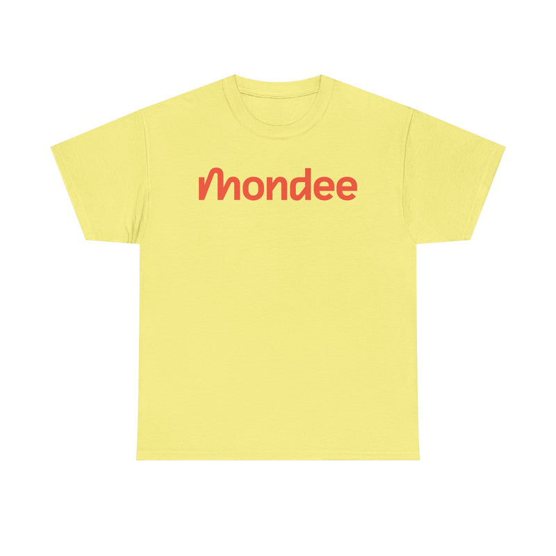 Load image into Gallery viewer, Mondee T-Shirt Bankrupt Travel Tech Company Defunct Logo Tee
