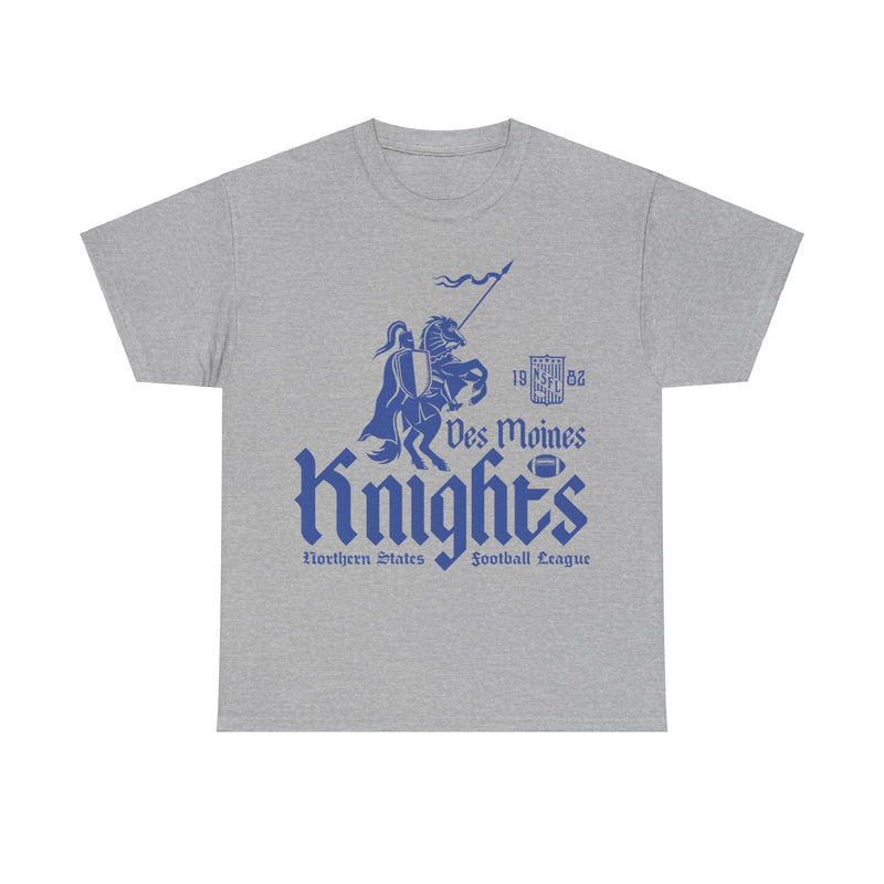 Load image into Gallery viewer, Des Moines Knights Est 1982 Iowa Football Team T-shirt
