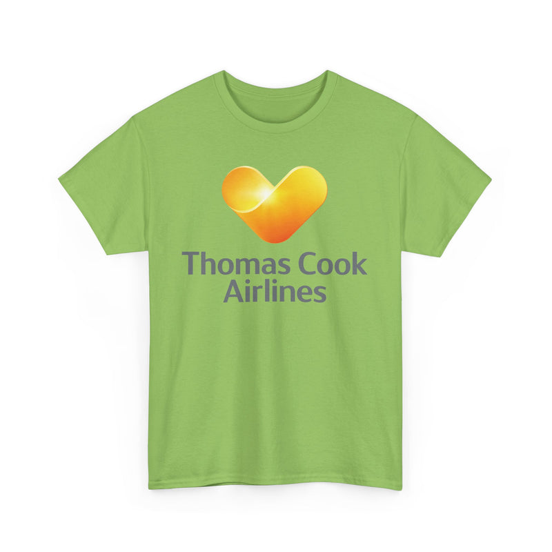 Load image into Gallery viewer, Thomas Cook Airlines Sunny Heart Logo Defunct Travel Company T-shirt
