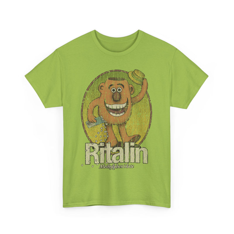 Load image into Gallery viewer, Ritalin Man 1975 Methylphenidate Advertising Logo T-shirt