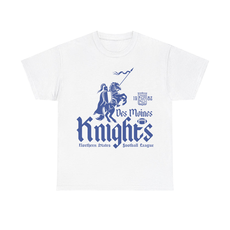 Load image into Gallery viewer, Des Moines Knights Est 1982 Iowa Football Team T-shirt