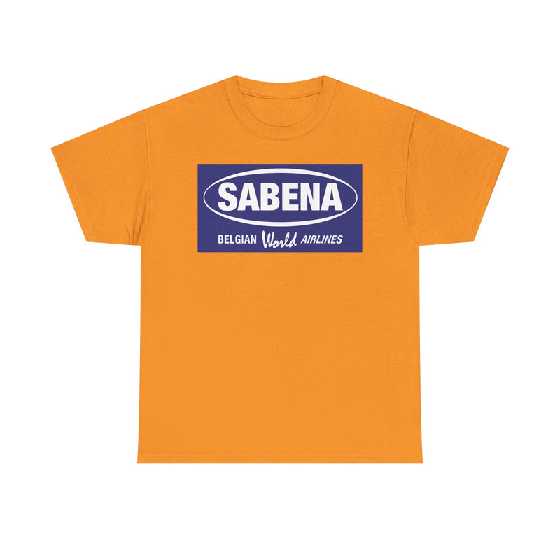 Load image into Gallery viewer, Sabena Belgian World Airlines Blue Oval Logo European Aviation T-shirt