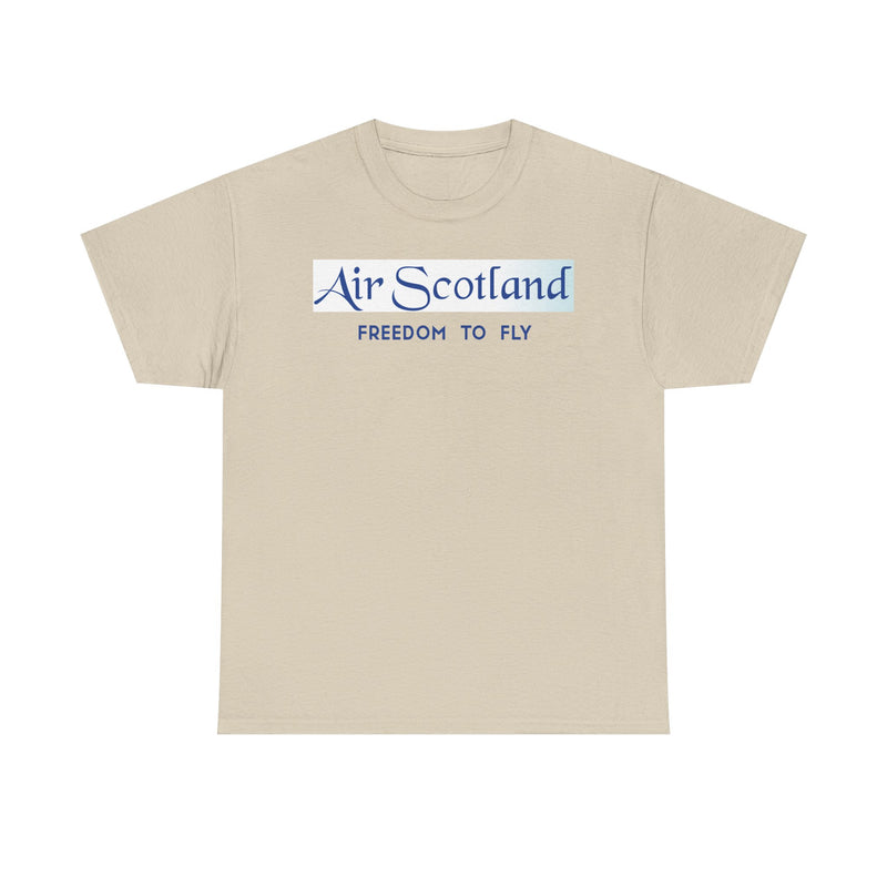 Load image into Gallery viewer, Air Scotland Freedom To Fly Vintage Scottish Airline Logo Aviation T-shirt