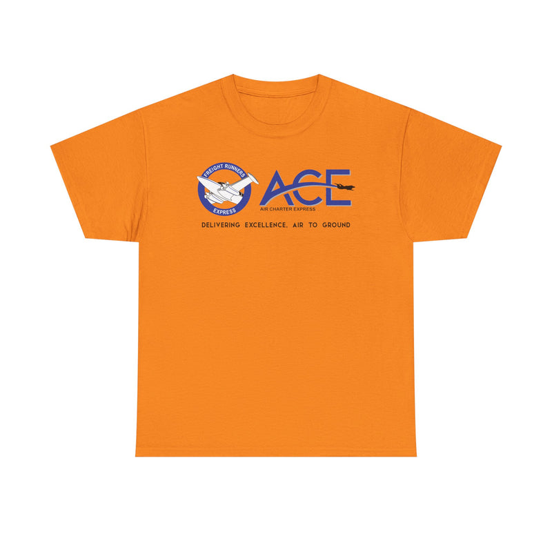 Load image into Gallery viewer, ACE Air Charter Express Delivering Excellence Freight Runners Logo T-shirt