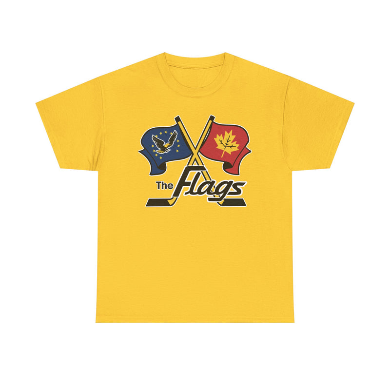 Load image into Gallery viewer, Port Huron Flags 1962-1981 Michigan Hockey T-shirt