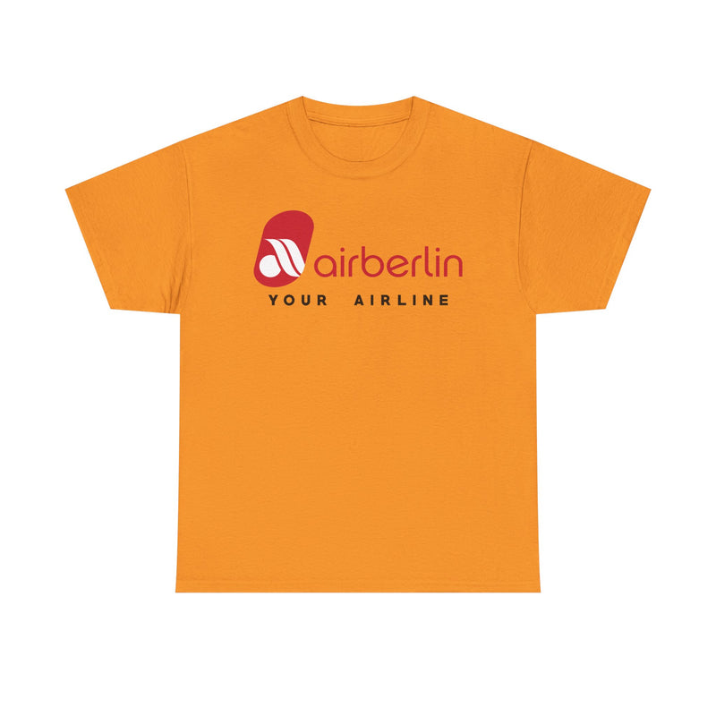 Load image into Gallery viewer, Air Berlin Your Airline Vintage Logo German Aviation Memorabilia T-shirt