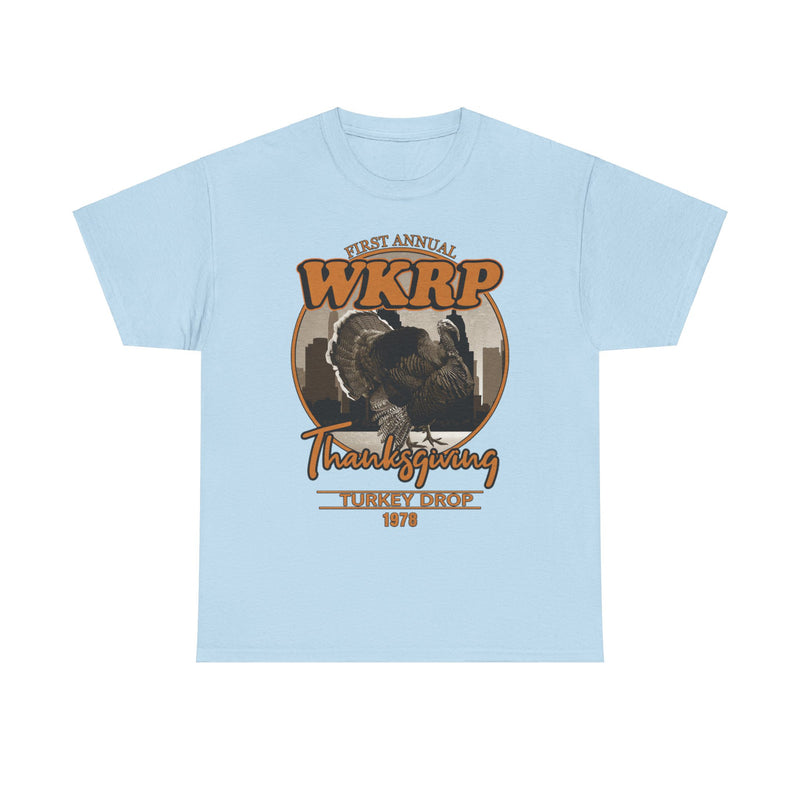 Load image into Gallery viewer, WKRP Radio Station Turkey Drop Cincinatti Ohio 1972 T-shirt