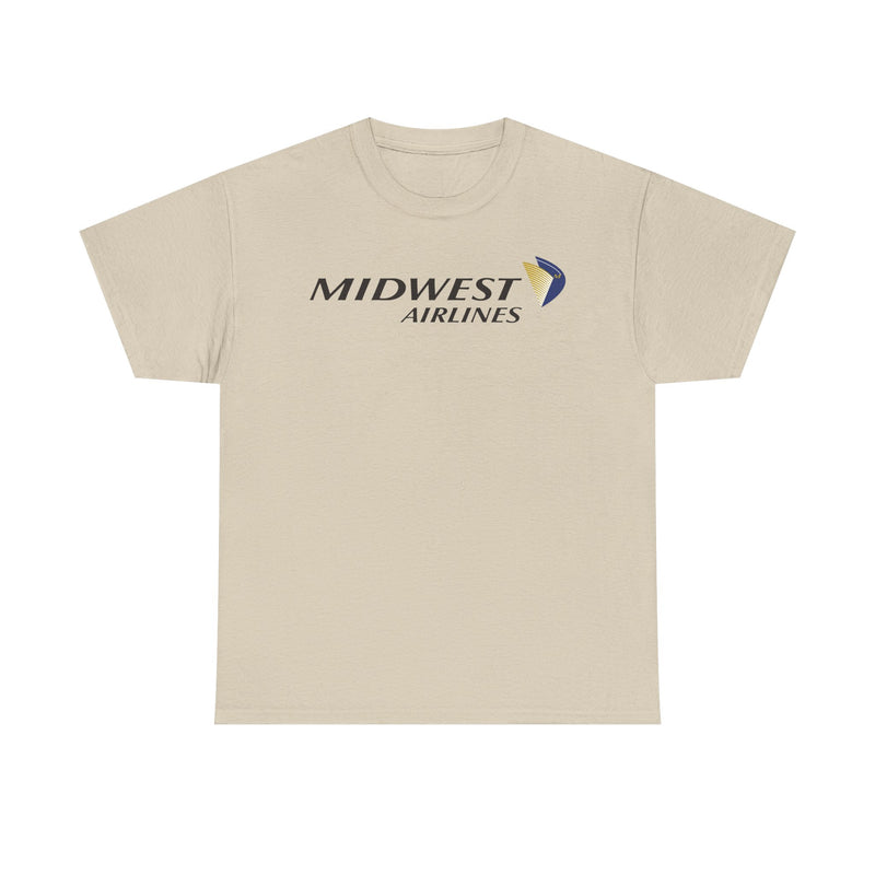 Load image into Gallery viewer, Midwest Airlines Classic Black Yellow Logo Aviation History Collectible T-shirt