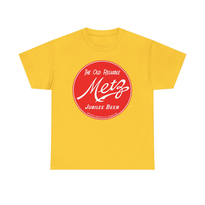 Load image into Gallery viewer, Metz Jubilee Old Reliable Logo Beer Infusion Brewing Co Nebraska T-Shirt