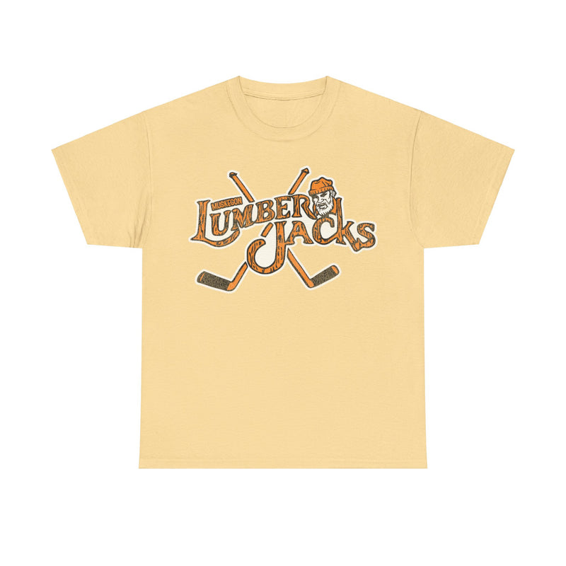 Load image into Gallery viewer, Muskegon Lumberjacks Logo Michigan Hockey Team T-shirt