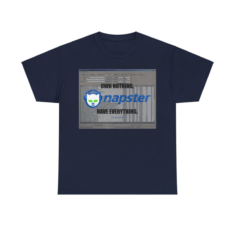 Load image into Gallery viewer, Napster Own Nothing Have Everything Nostalgic Logo T-shirt