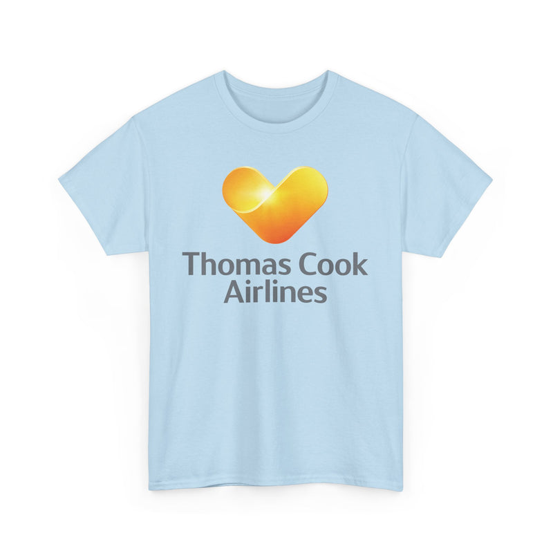 Load image into Gallery viewer, Thomas Cook Airlines Sunny Heart Logo Defunct Travel Company T-shirt
