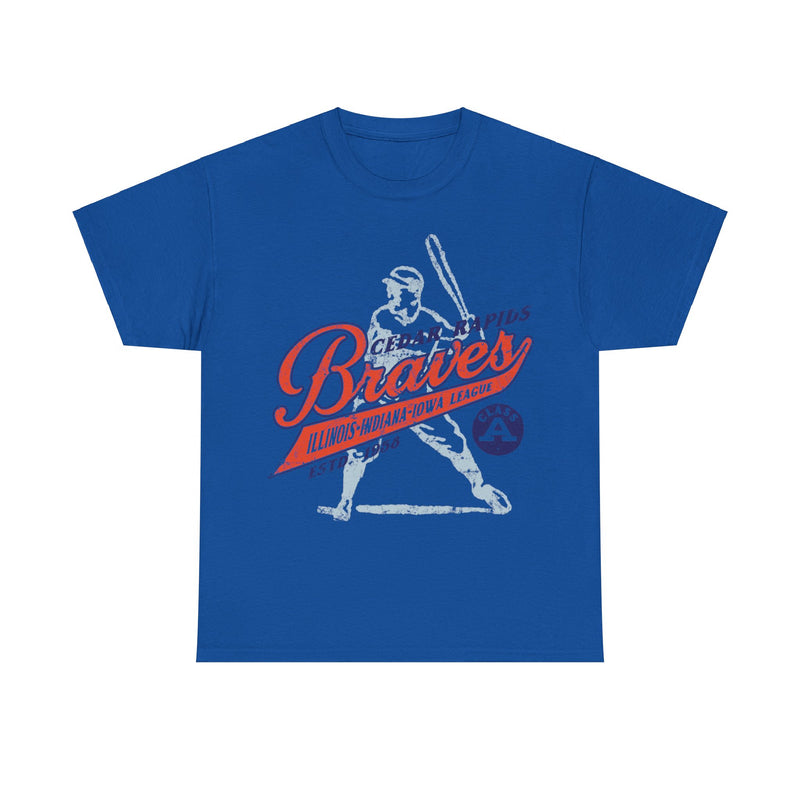 Load image into Gallery viewer, Cedar Rapids Braves Est 1956 Iowa Baseball Team T-shirt