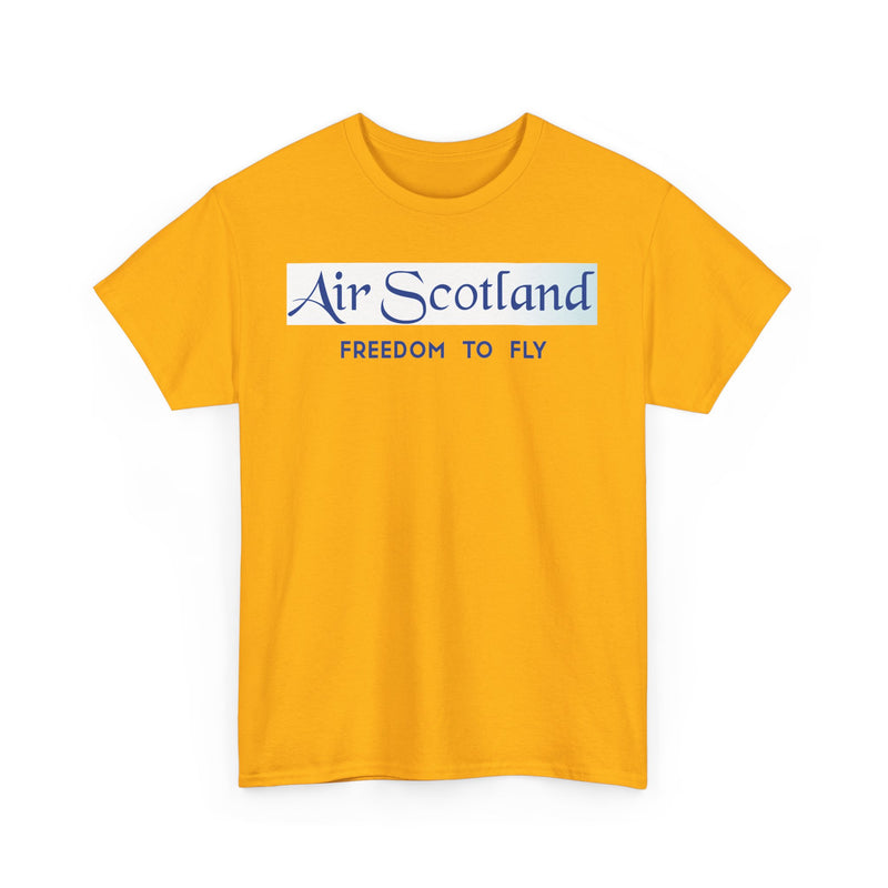 Load image into Gallery viewer, Air Scotland Freedom To Fly Vintage Scottish Airline Logo Aviation T-shirt