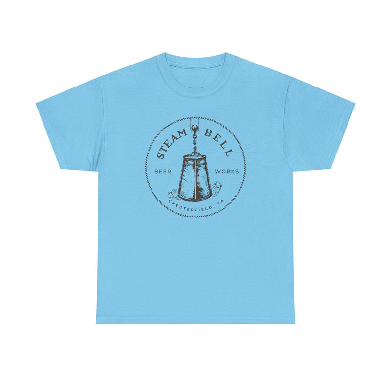 Load image into Gallery viewer, Steam Bell Beer Works T-Shirt Defunct Brewery Bankrupt Company Logo Tee