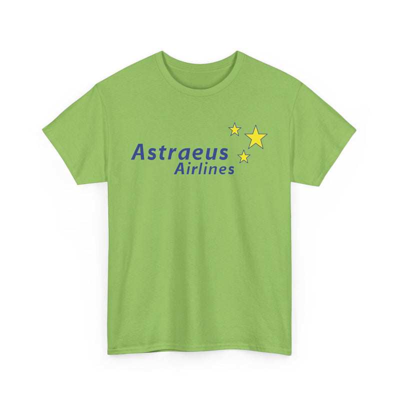 Load image into Gallery viewer, Astraeus Airlines Blue Yellow Stars European Charter Aviation T-shirt