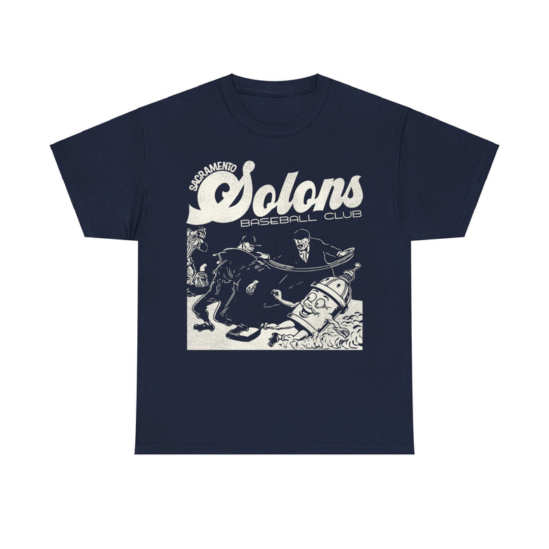 Load image into Gallery viewer, Sacramento Solons White Logo Nostalgic Retro Baseball Team T-shirt
