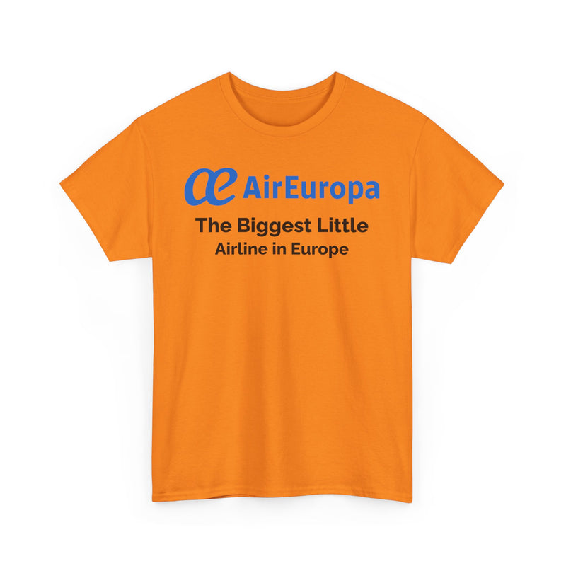 Load image into Gallery viewer, Air Europa The Biggest Little Airline in Europe Vintage Logo Aviation T-shirt