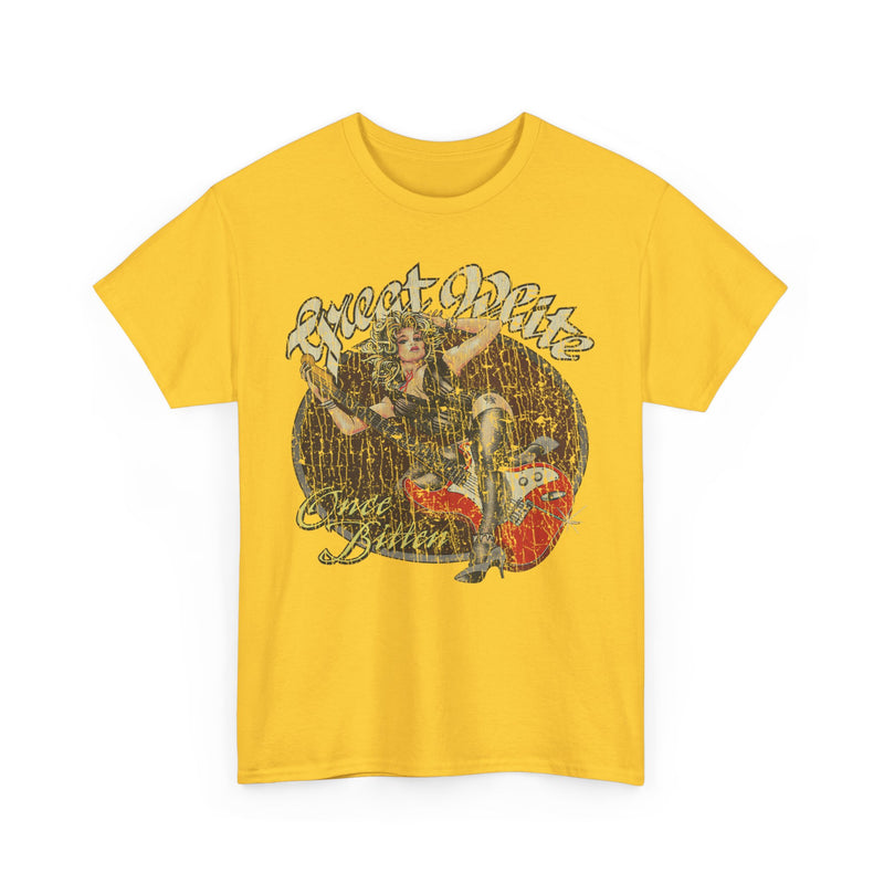 Load image into Gallery viewer, Once Bitten 1987 Great White Music Album T-shirt