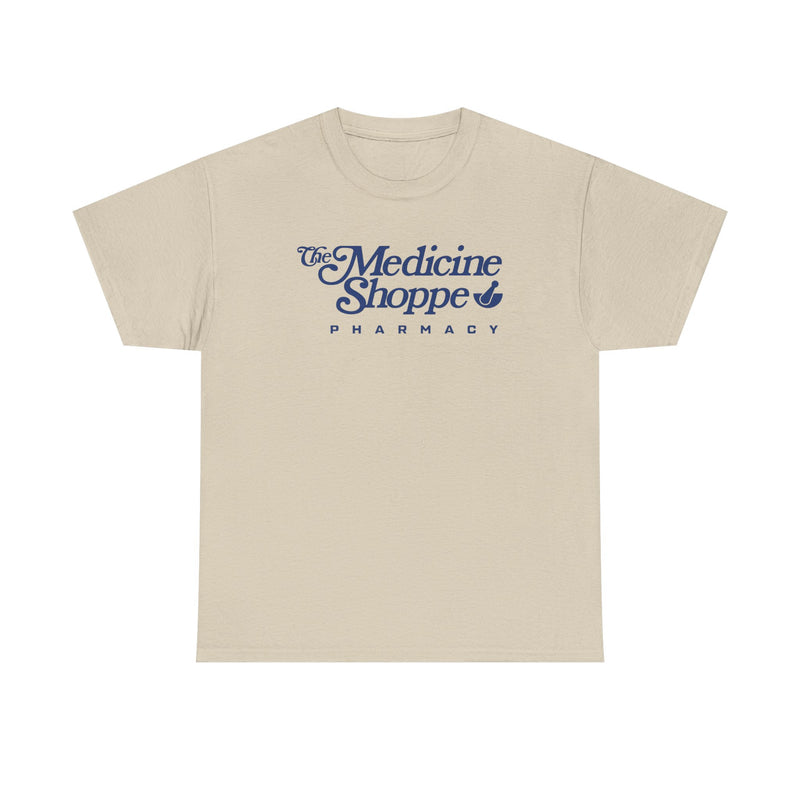 Load image into Gallery viewer, Medicine Shoppe Pharmacy T-Shirt Defunct Drugstore Bankrupt Logo Tee